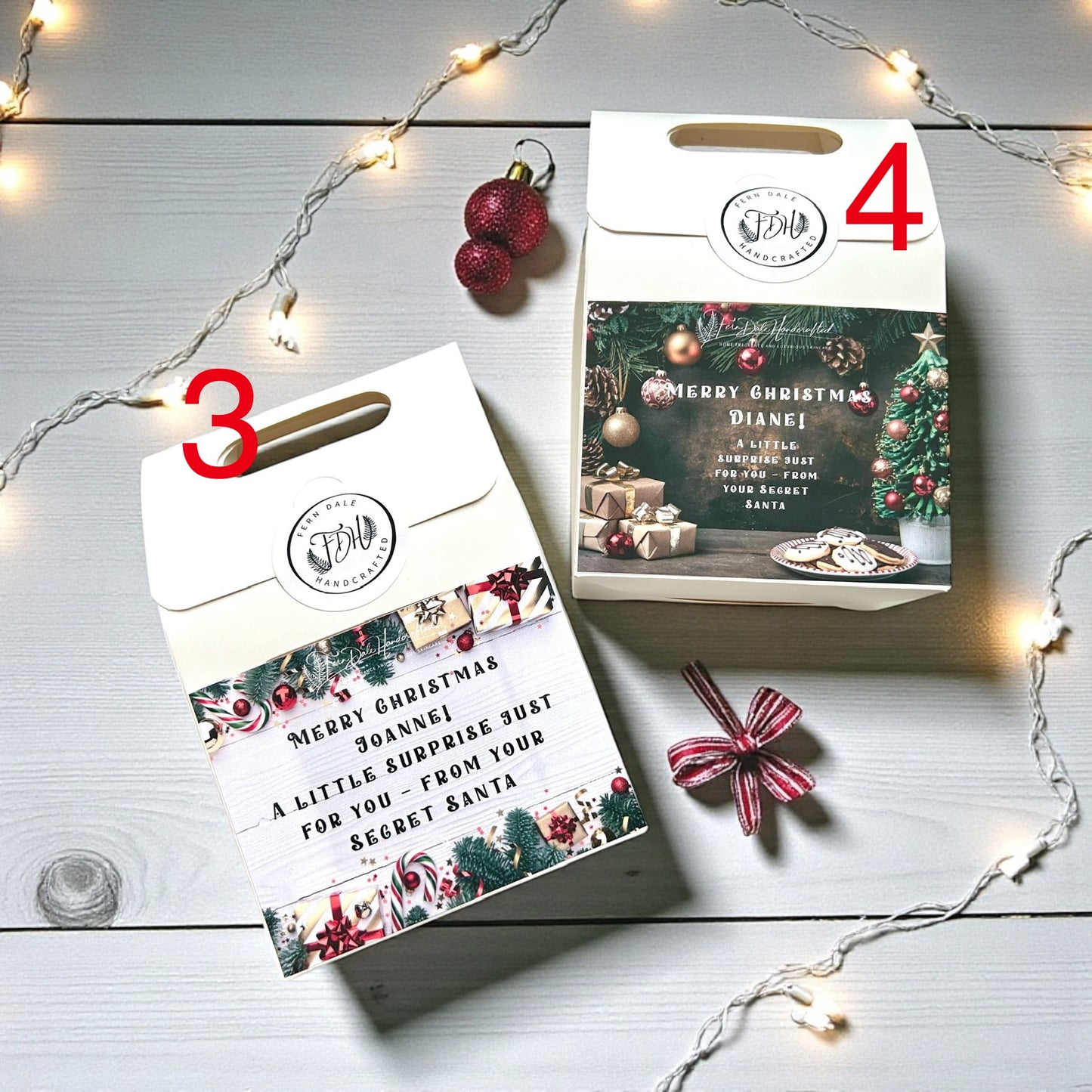 Personalised Secret Santa Gift Box