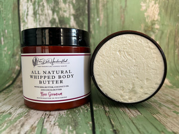 All Natural Whipped Body Butter - Rose Geranium