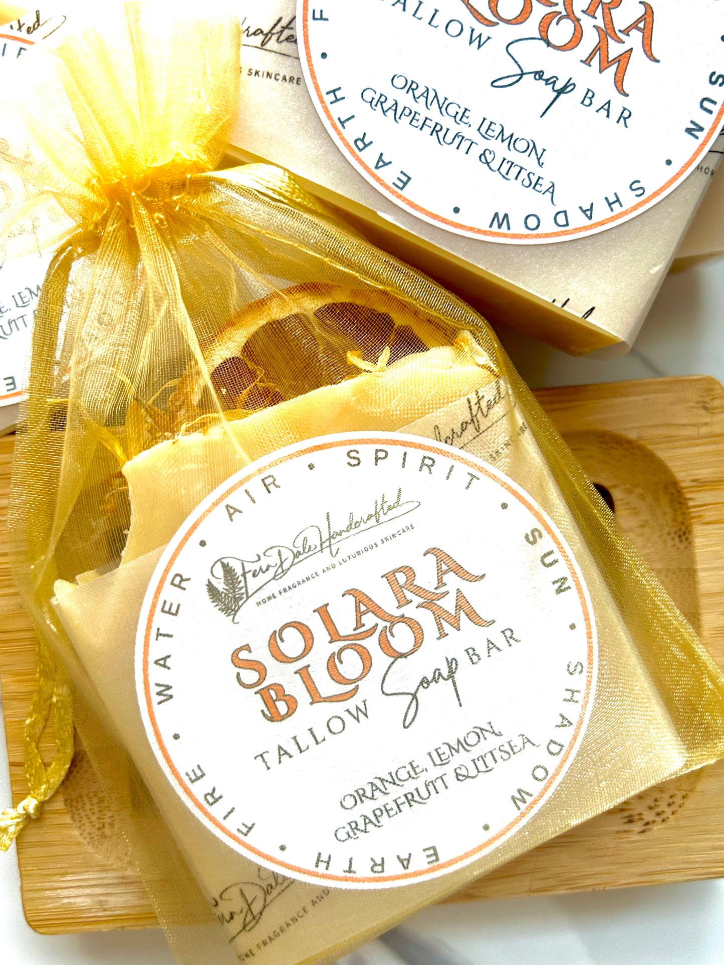 Solara Bloom - Orange, Grapefruit, Lemon & Litsea (Sun) Tallow Soap