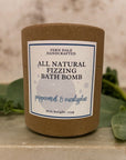 All Natural Fizzing Bath Bomb in Peppermint & Eucalyptus