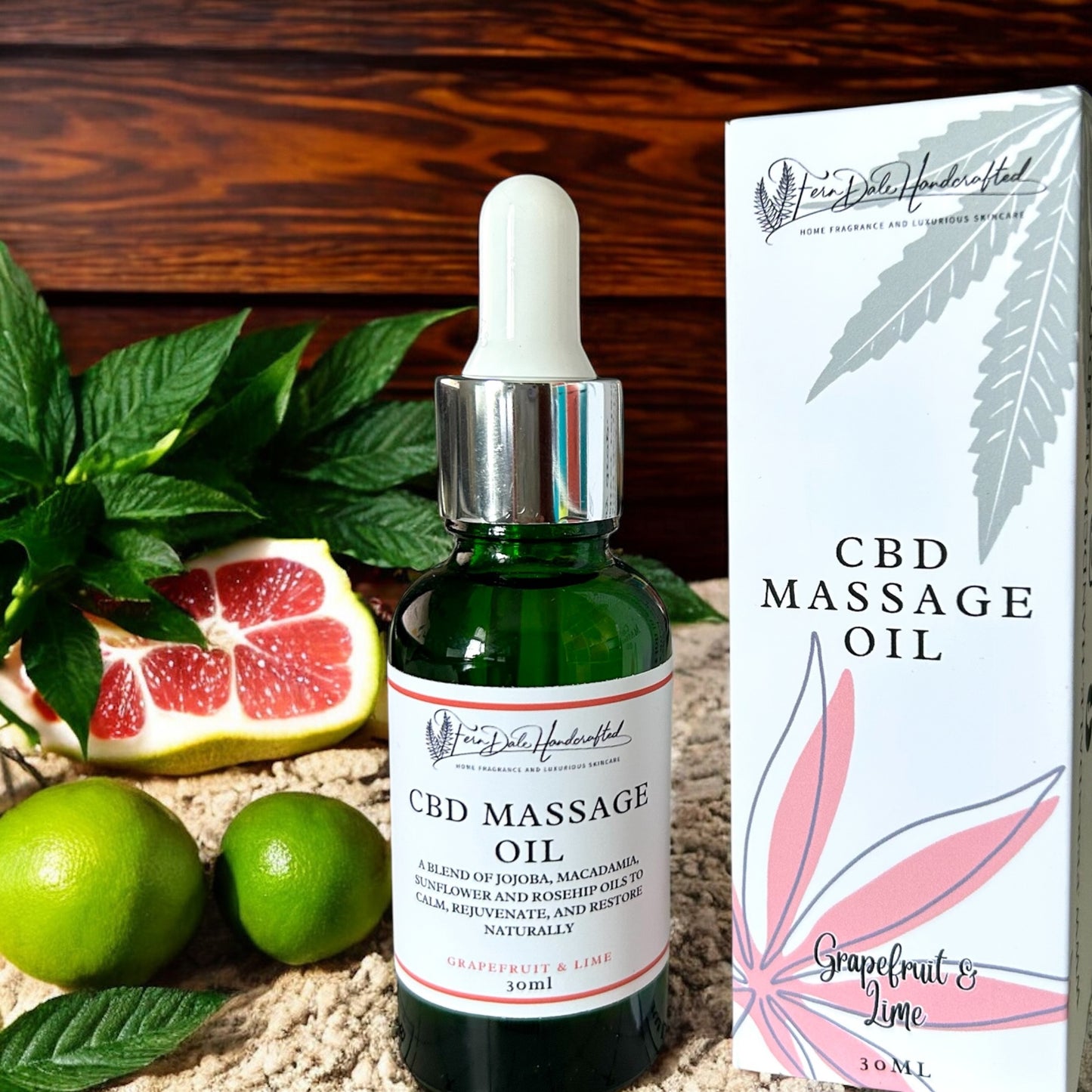 Massage Oil in Grapefruit & Lime