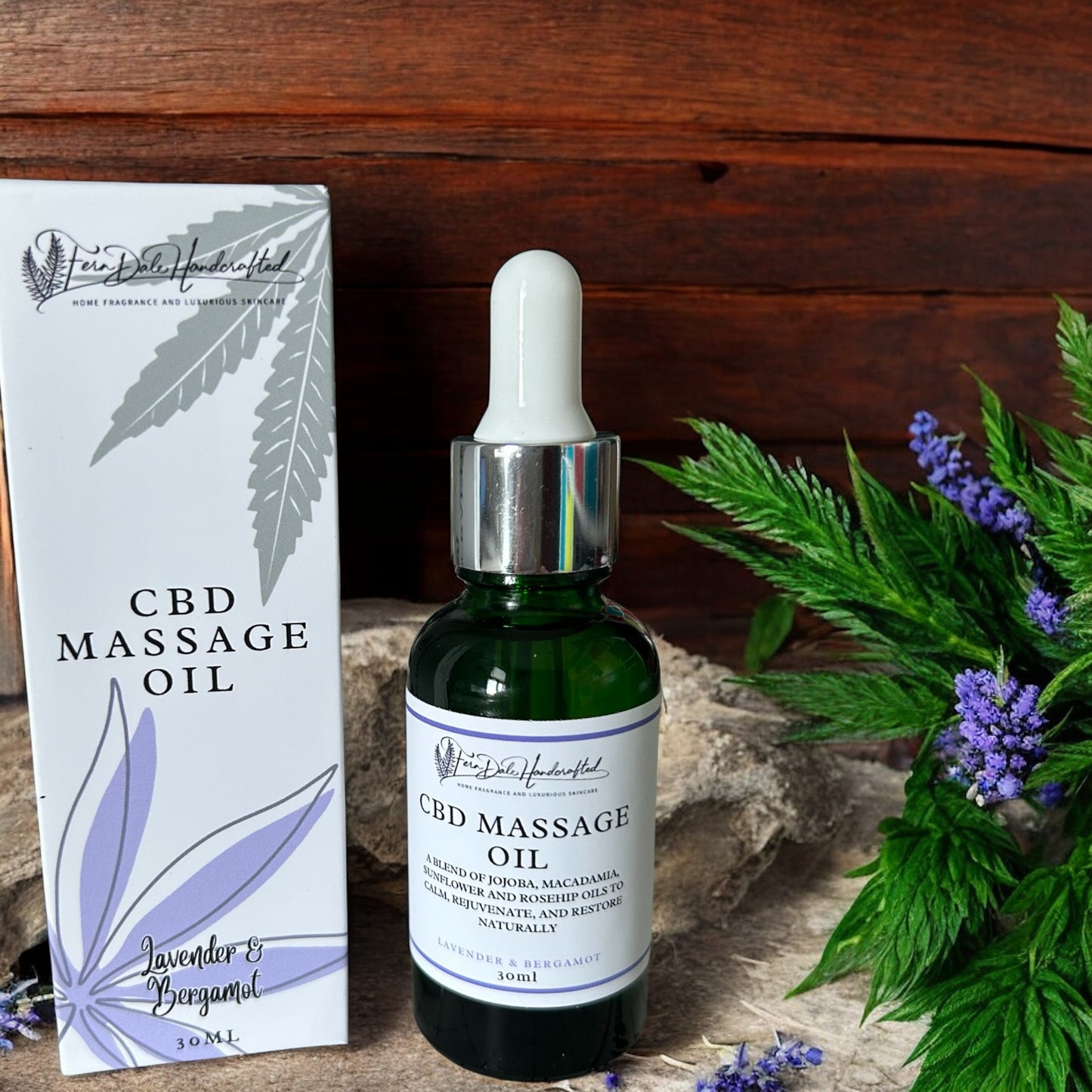 Massage Oil in Lavender & Bergamot