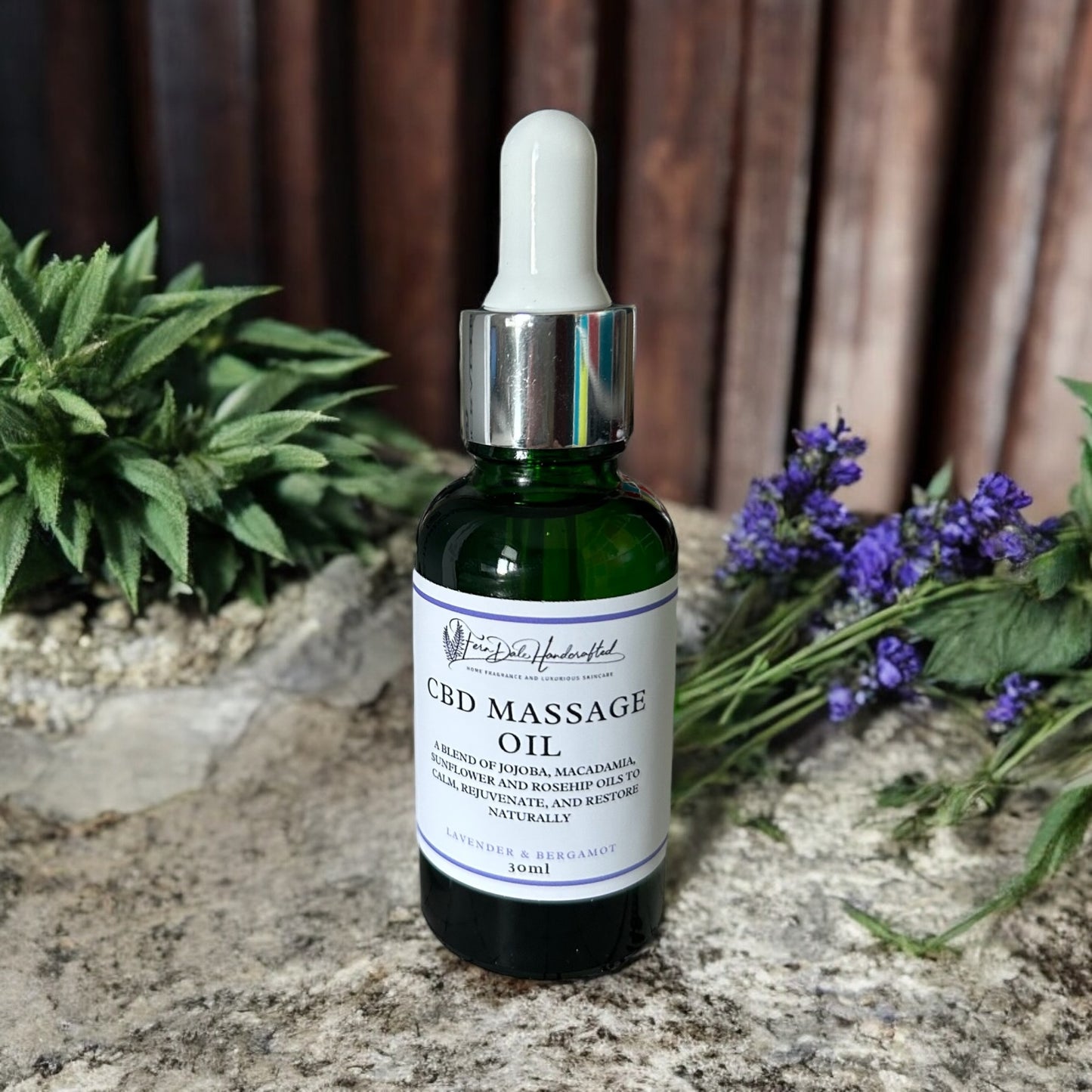Massage Oil in Lavender & Bergamot